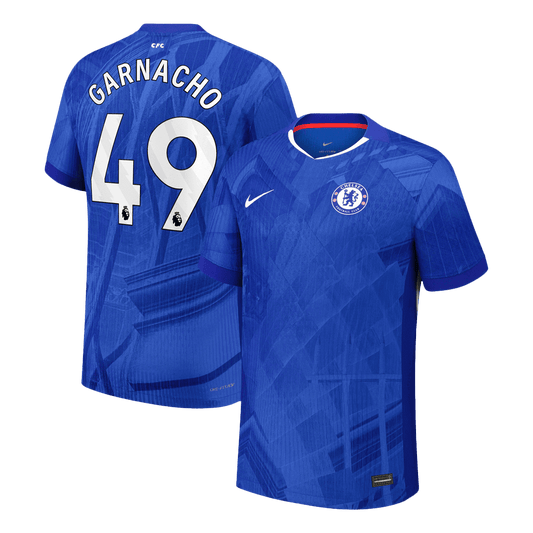 GARNACHO #49 Chelsea Domicile Maillot 2025/26 Bleu Authentique