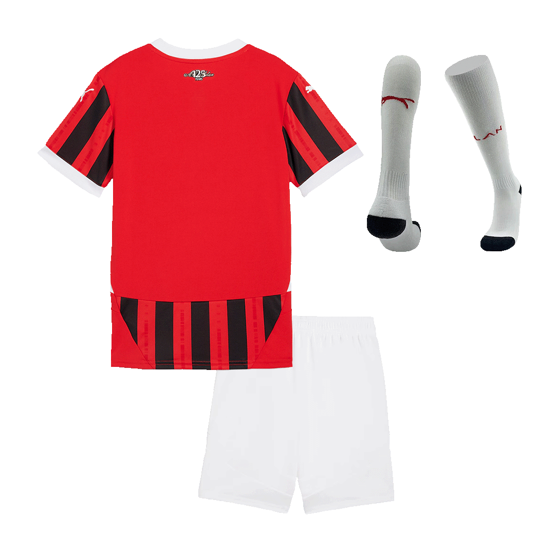 Milan AC Domicile Maillot Kit 2024/25 Enfant - Mon Maillot Foot Store