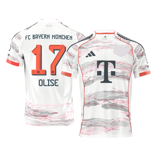 OLISE #17 Munich Extérieur Maillot 2025/26 Blanc