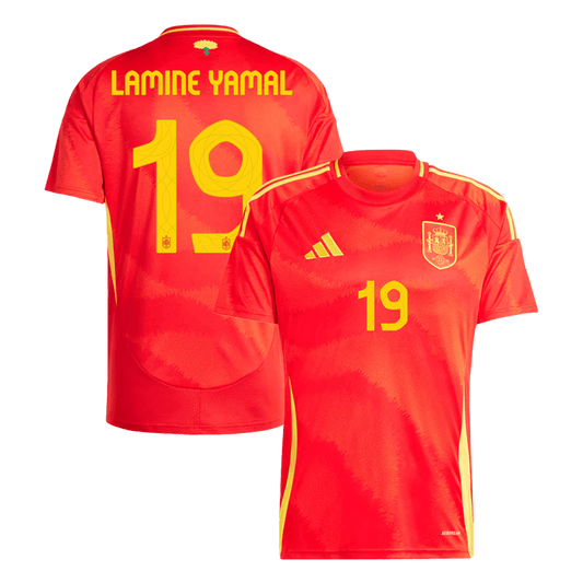 LAMINE YAMAL #19 Espagne Domicile Maillot 2024 - Super - Mon Maillot Foot Store