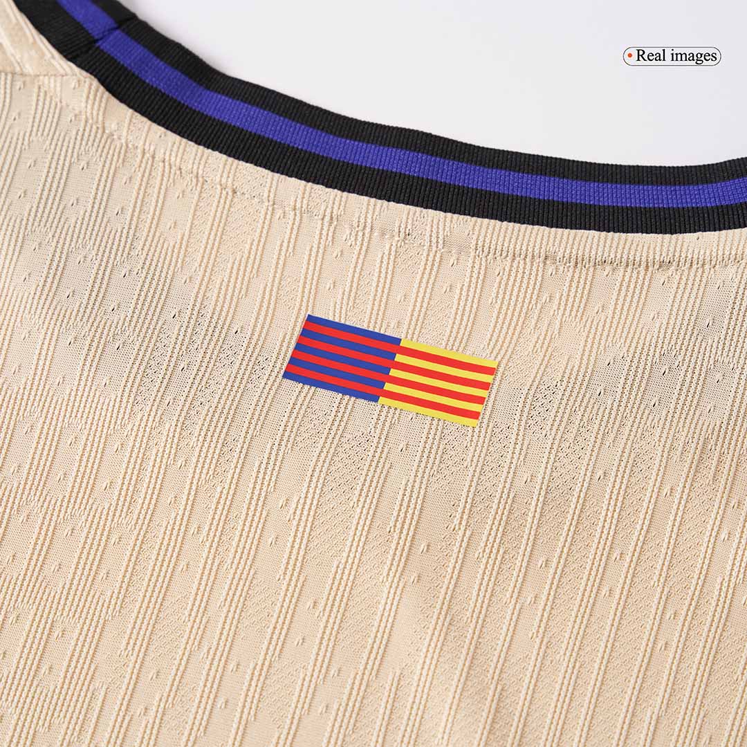 LAMINE YAMAL #10 Barcelone Extérieur Maillot 2025/26 Jaune Authentique - UCL