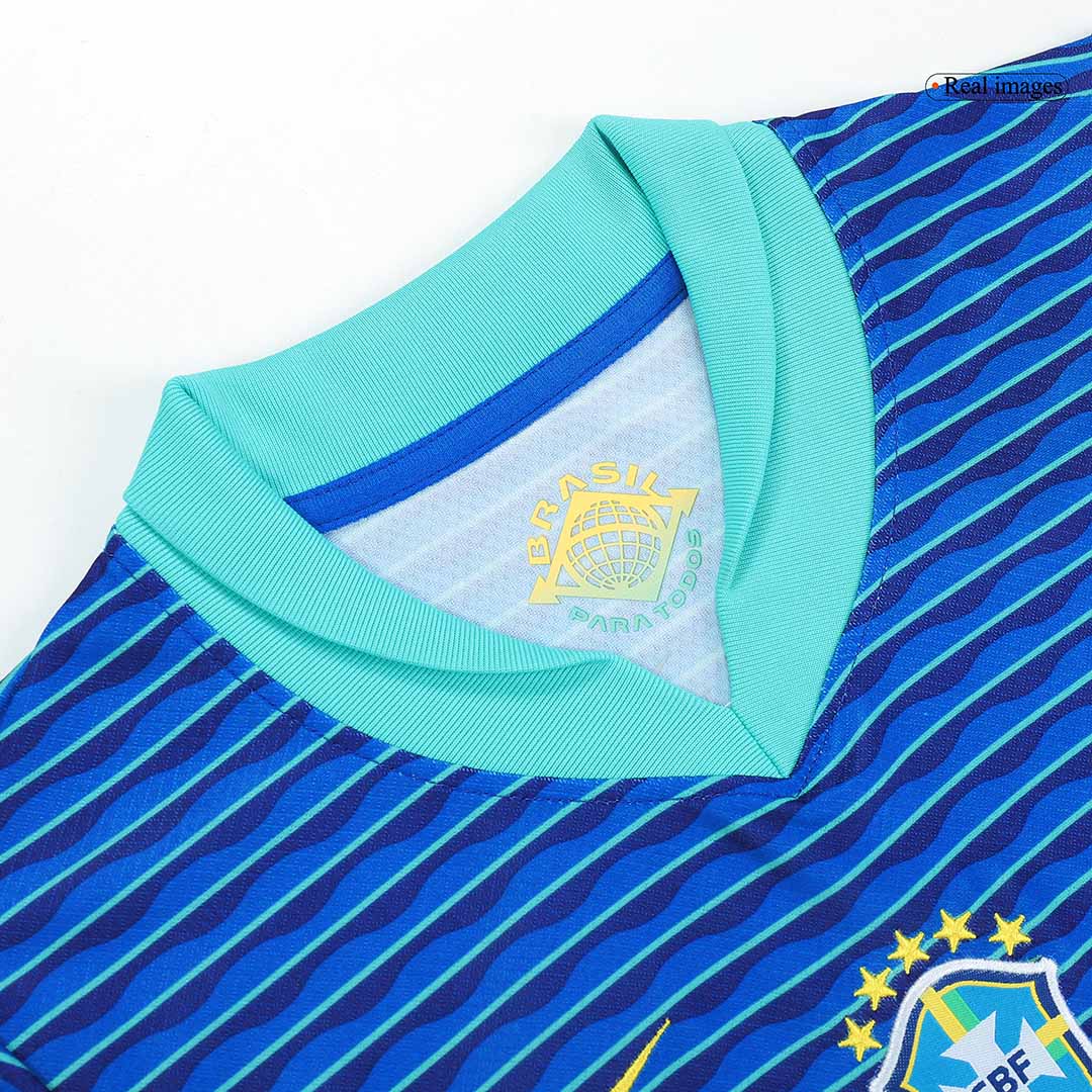 Brésil Extérieur Maillot Kit 2024 Enfant - Mon Maillot Foot Store