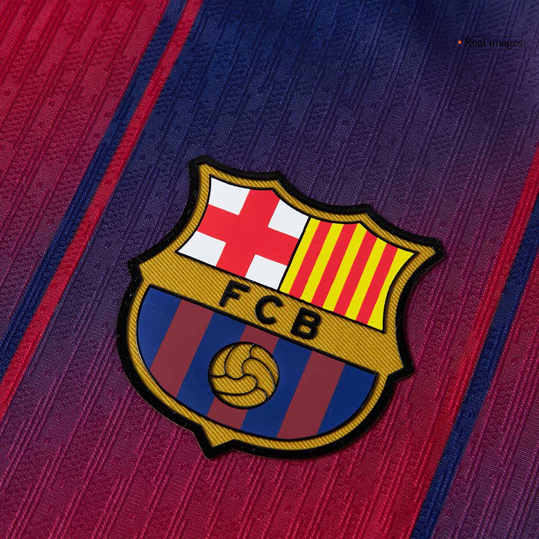ROONY #19 Barcelone Domicile Maillot 2025/26 Rouge et Bleu Joueur - UCL