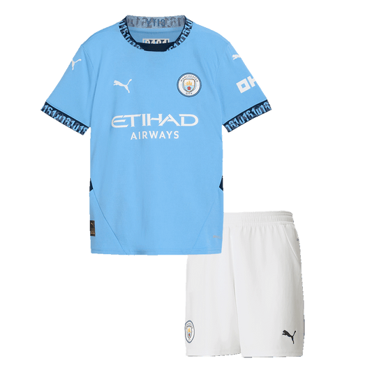 Manchester City Domicile Maillot Kit 2024/25 Junior