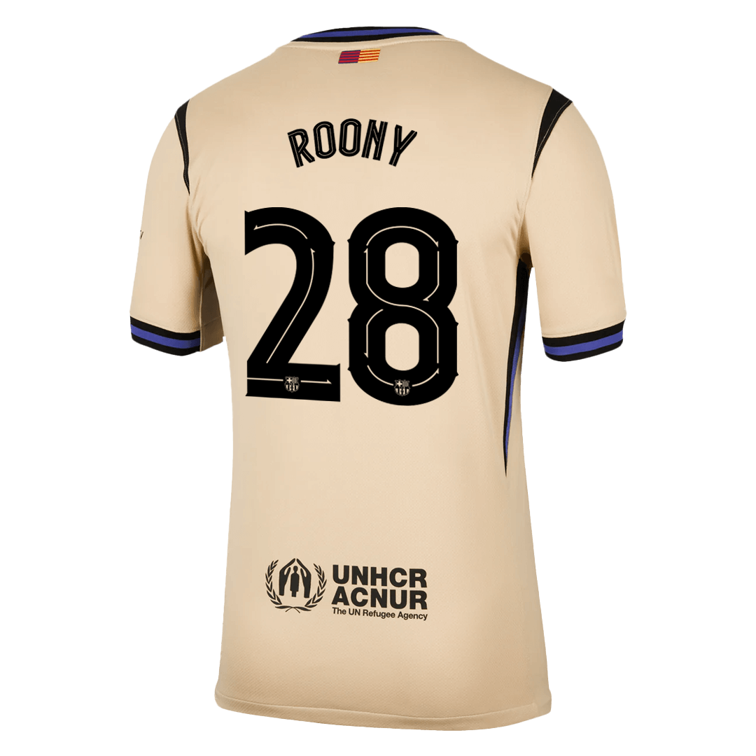 ROONY #28 Barcelone Extérieur Maillot 2025/26 Jaune