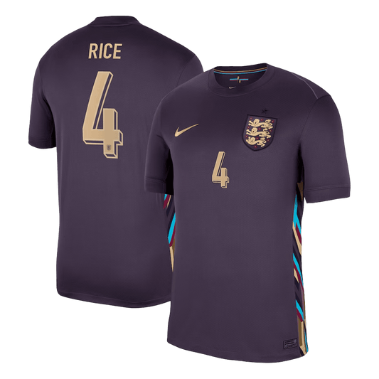 Maillot de Foot RICE #4 Angleterre Extérieur Maillot 2024 - Super