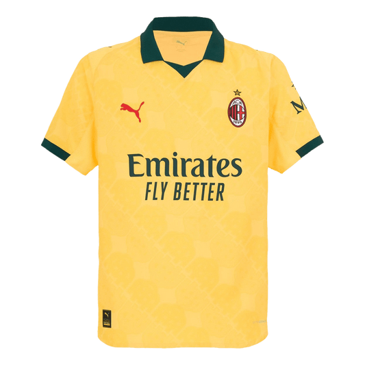 AC Milan Third Maillot 2025/26 Jaune Authentique