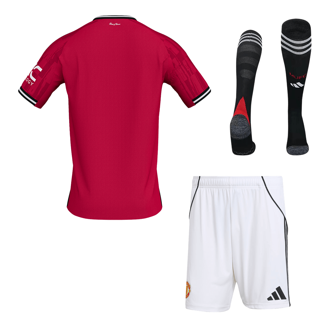 Manchester United Domicile Maillot Kit 2025/26 Rouge - Super