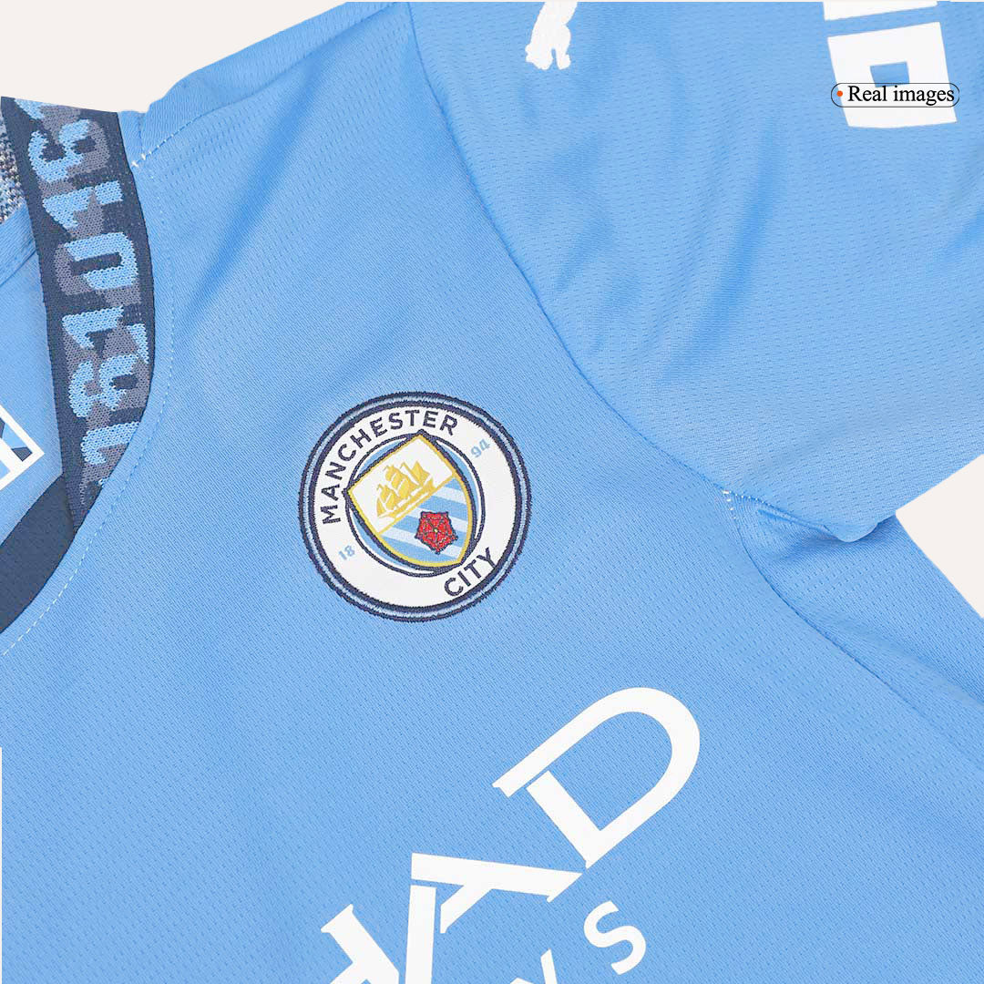 Manchester City Domicile Maillot Kit 2024/25 Enfant