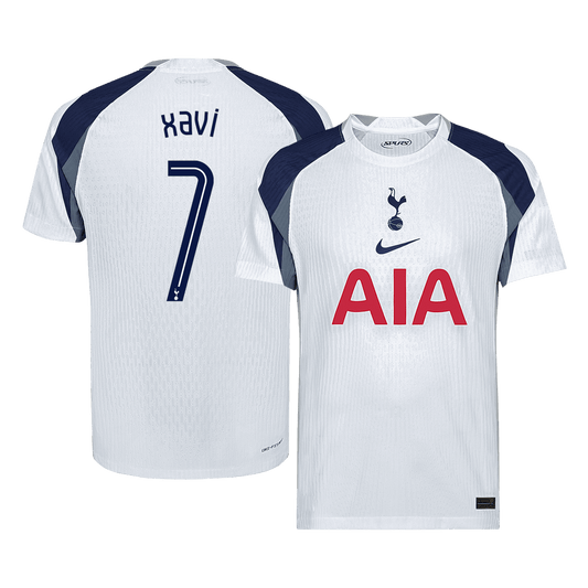 XAVI #7 Tottenham Hotspur Domicile Maillot 2025/26 Blanc Authentique - UCL