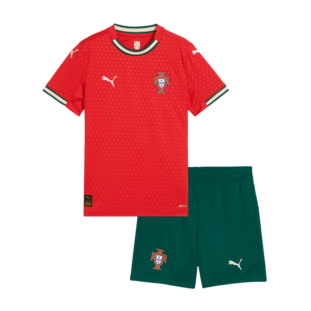 Portugal Domicile Maillot Kit 2025 Enfant