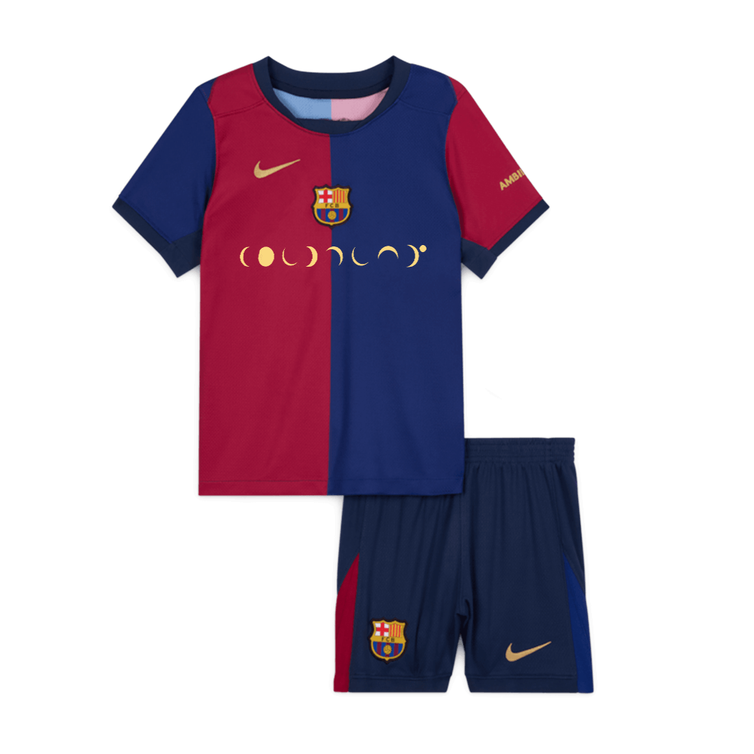 Barcelone Domicile Maillot Kit 2024/25 - COLDPLAY Enfant