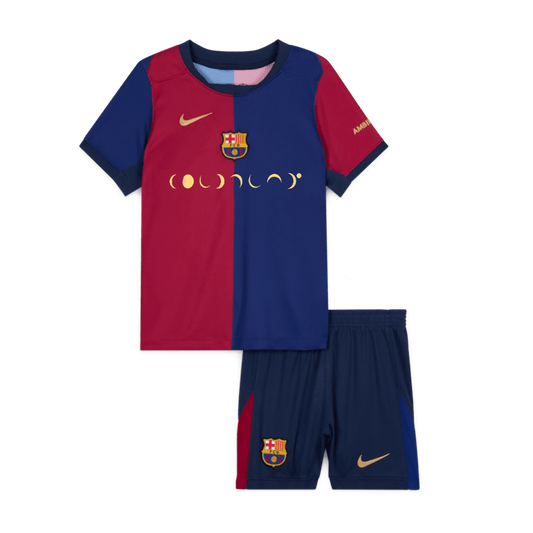 Barcelone Domicile Maillot Kit 2024/25 - COLDPLAY Junior