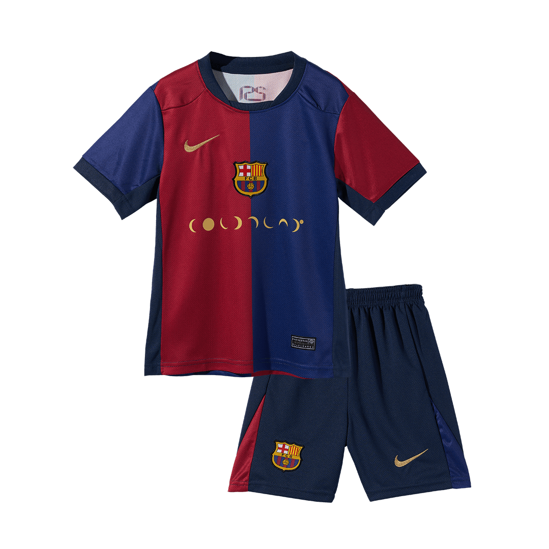 Barcelone Domicile Maillot Kit 2024/25 - COLDPLAY Enfant