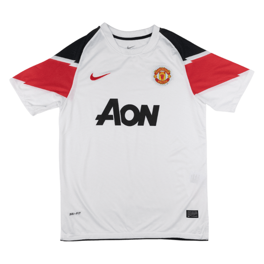 Retro Manchester United Extérieur Maillot 2010/11 Blanc