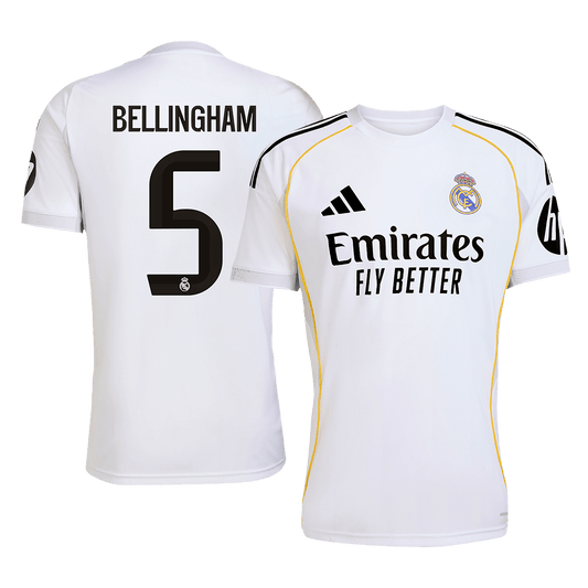 BELLINGHAM #5 Real Madrid Domicile Maillot 2025/26