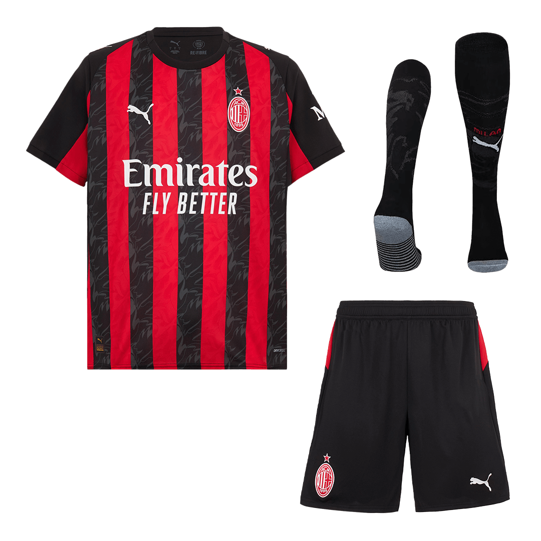 AC Milan Domicile Maillot Kit 2025/26 Red&Black