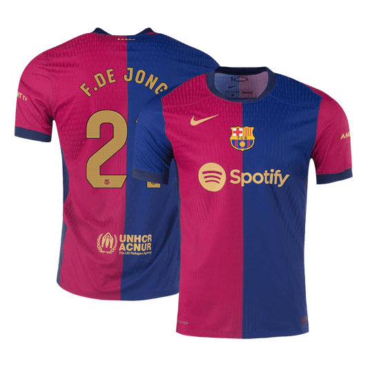 F.DE JONG #21 Barcelone Domicile Maillot 2024/25 Authentique - Mon Maillot Foot Store