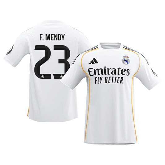 F.MENDY #23 Real Madrid Domicile Maillot 2025/26 Blanc - Super