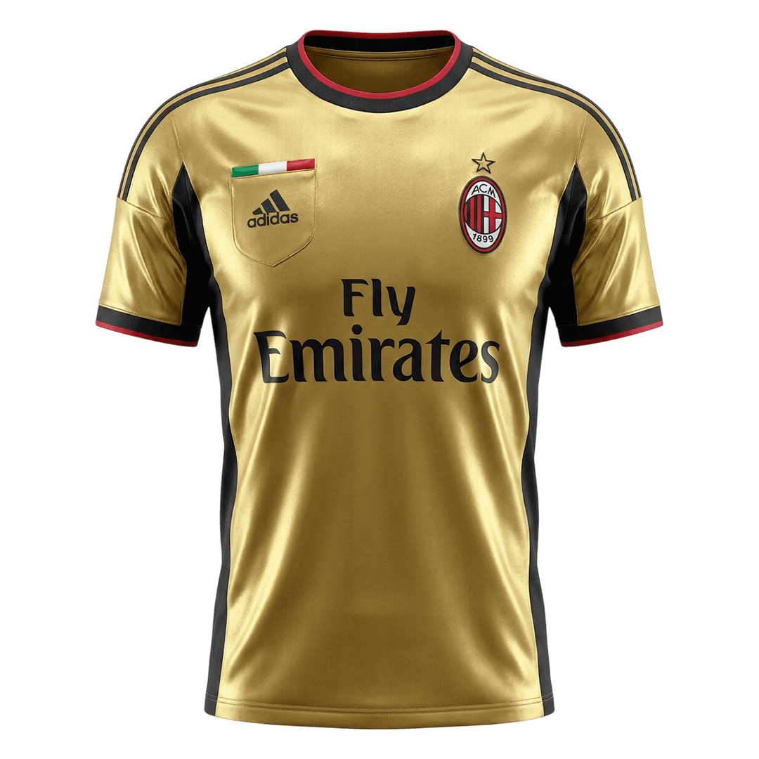 Retro AC Milan Extérieur Maillot 2013/14 Jaune