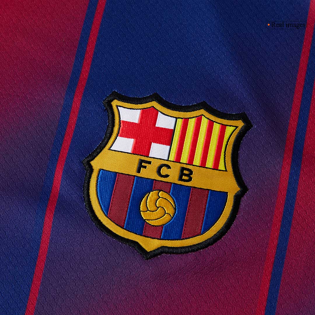ROONY #28 Barcelone Domicile Maillot 2025/26 Rouge et Bleu - Super