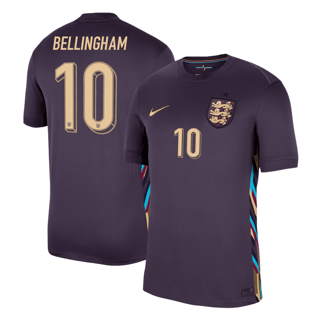 Maillot de Foot BELLINGHAM #10 Angleterre Extérieur Maillot 2024 - Super
