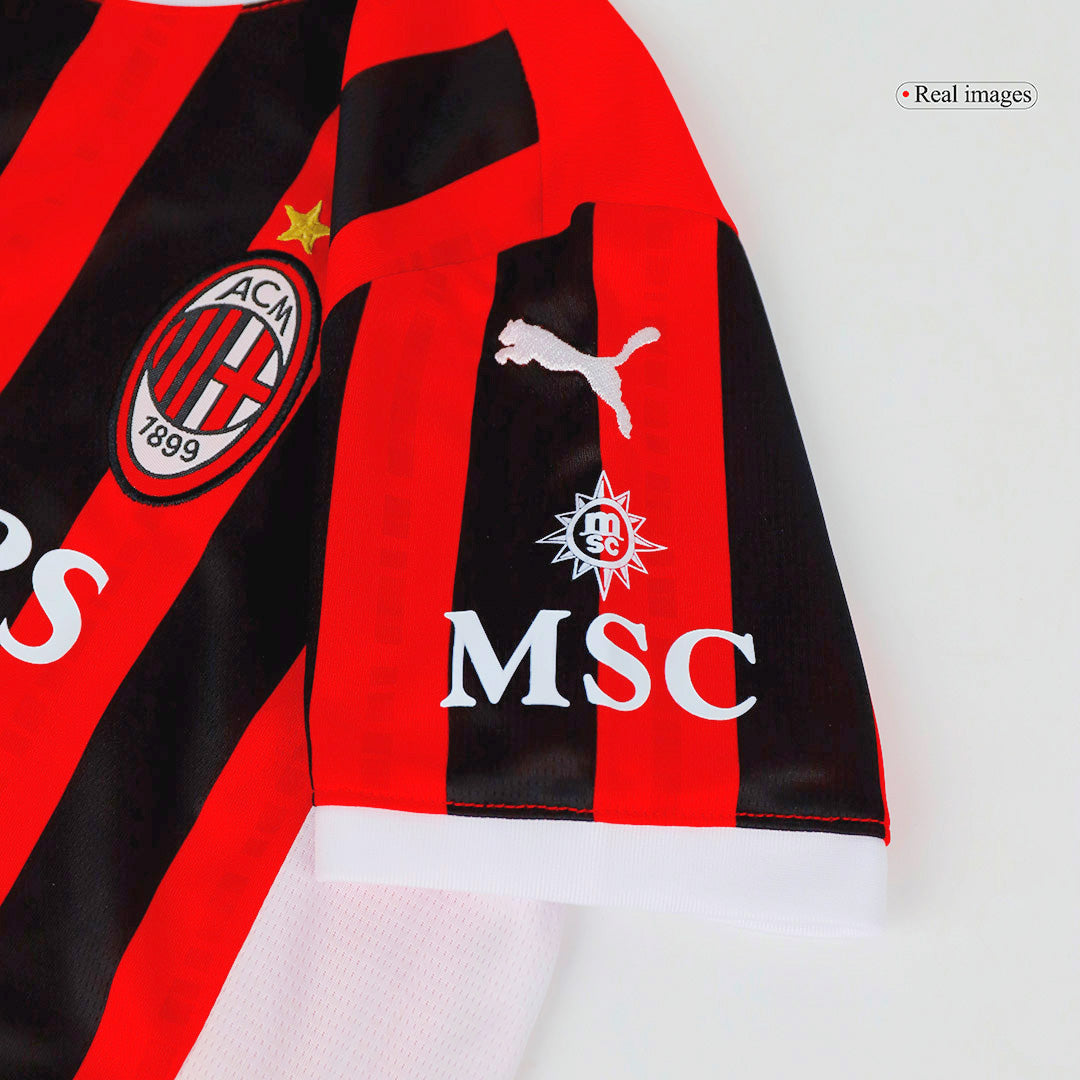 Milan AC Domicile Maillot Kit 2024/25 Enfant - Mon Maillot Foot Store