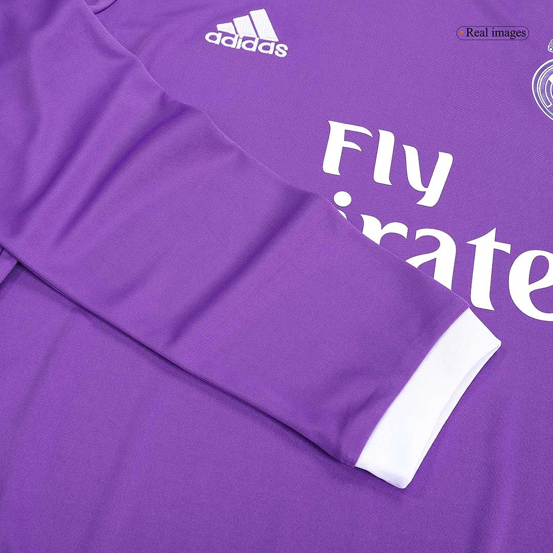 KROOS #8 Retro Real Madrid Extérieur Maillot Manches Longues 2016/17
