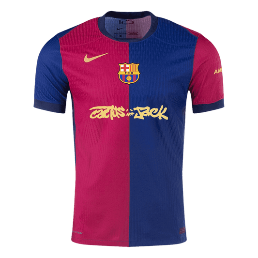Barcelona X Travis Scott Domicile Maillot 2024/25 Authentique Grande Taille