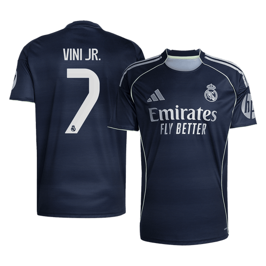 VINI JR. #7 Real Madrid Extérieur Maillot 2025/26 Grande Taille