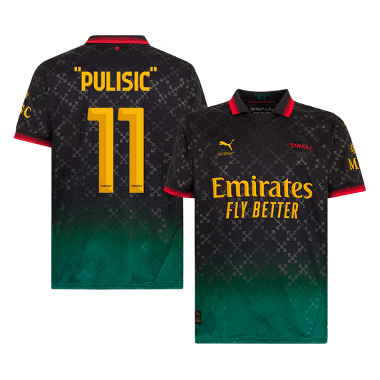 PULISIC' #11 Milan AC Fourth Maillot 2024/25