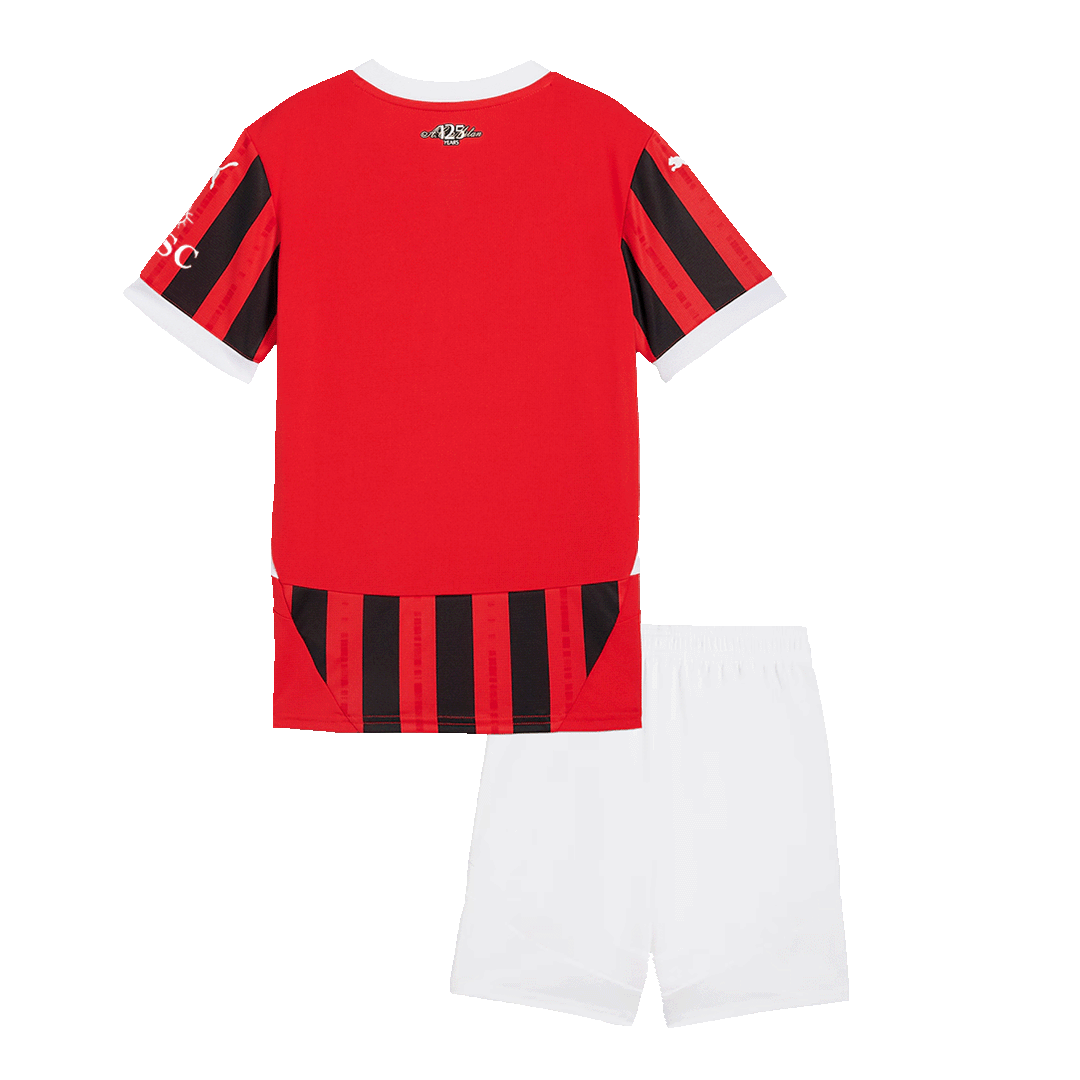 Milan AC Domicile Maillot Kit 2024/25 Enfant - Mon Maillot Foot Store