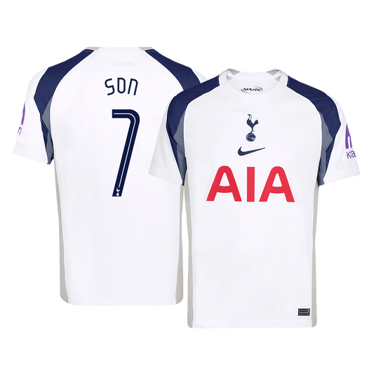 SON #7 Tottenham Hotspur Domicile Maillot 2025/26 - UCL Grande Taille