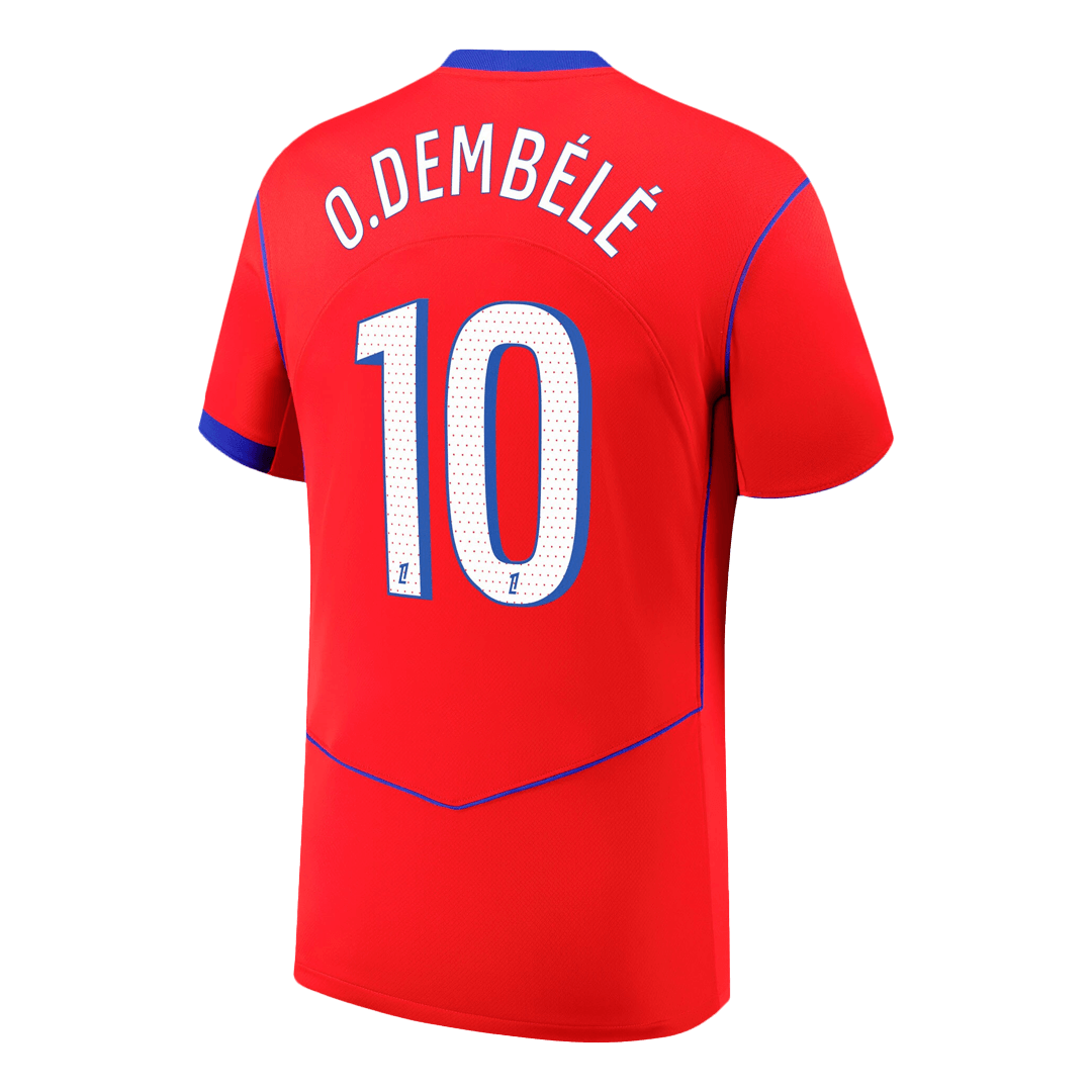 O.DEMBÉLÉ #10 Paris Third Maillot 2025/26 Rouge