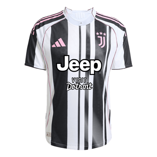 Juventus Domicile Maillot 2025/26 Authentique - Jeep x Visit Detroit Sponsor