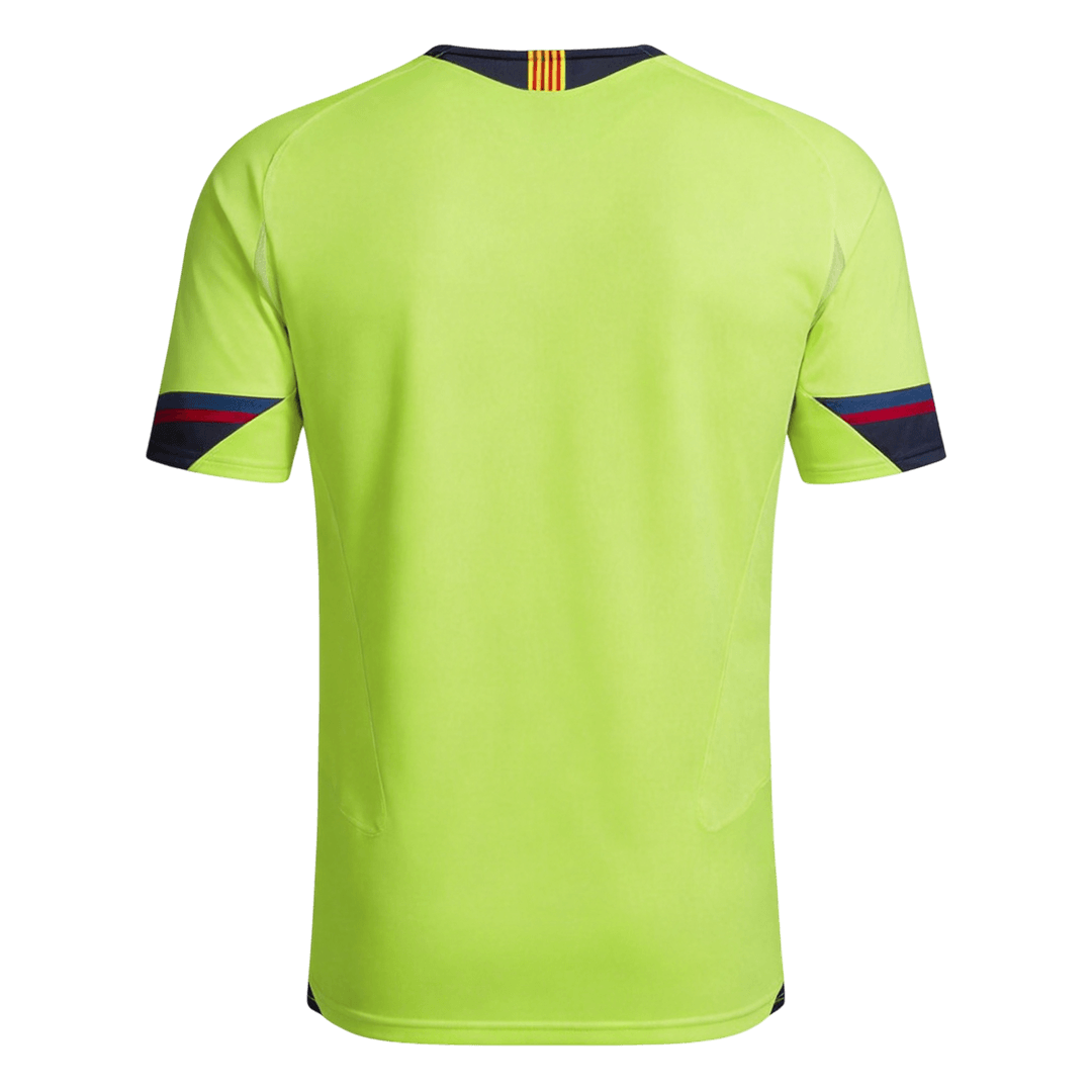 Retro Barcelona Uitshirt 2005/06 Neon Groen