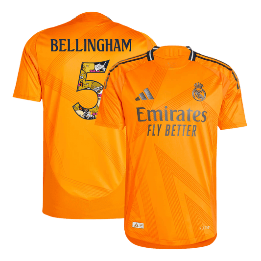 BELLINGHAM #5 Real Madrid Extérieur Maillot 2024/25 Authentique