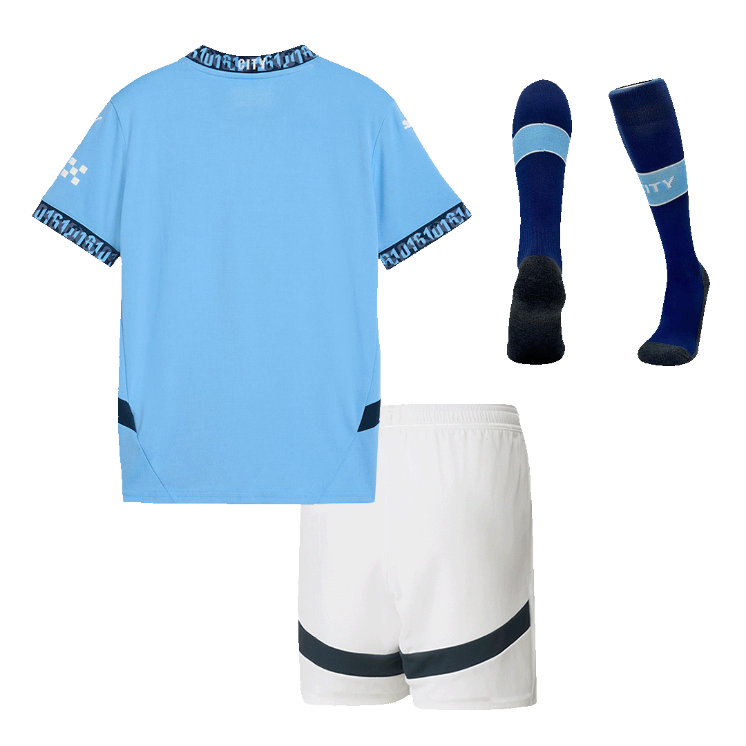Manchester City Domicile Maillot Kit 2024/25 Enfant