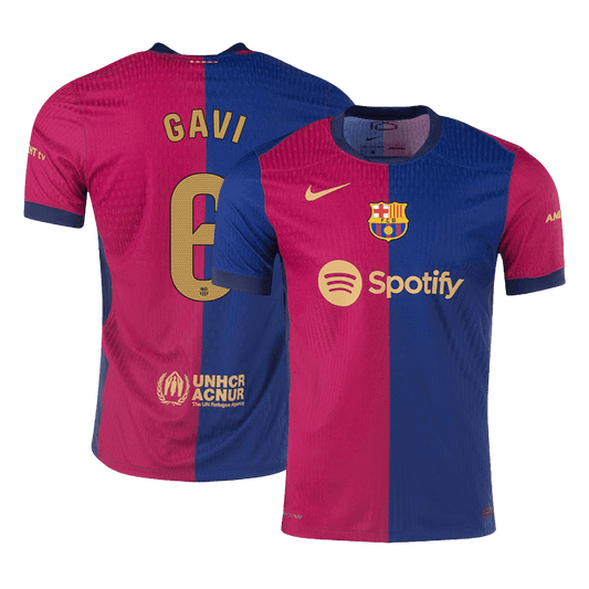 GAVI #6 Barcelone Domicile Maillot 2024/25 Authentique - Mon Maillot Foot Store