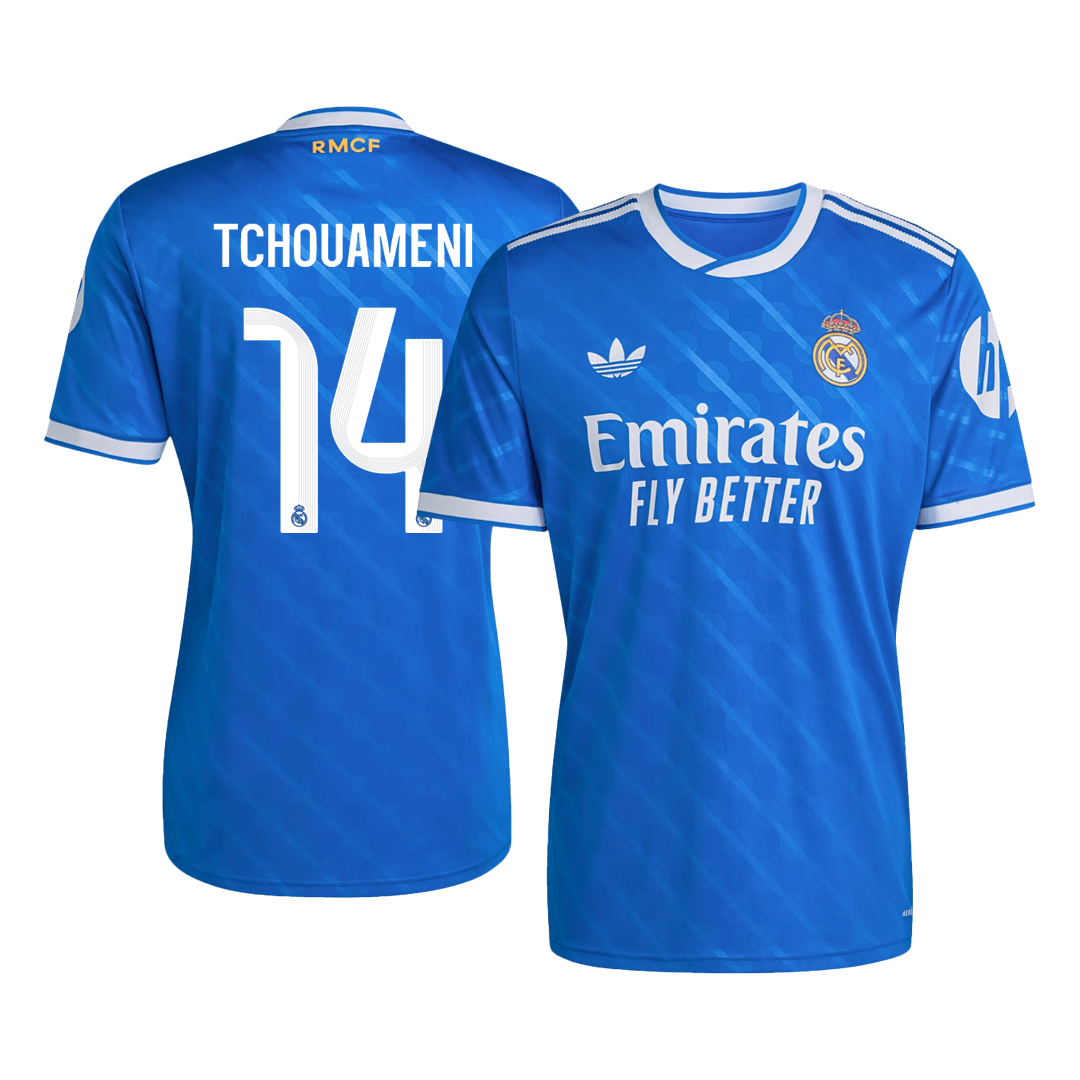 TCHOUAMENI #14 Real Madrid Third Maillot 2025/26 Bleu