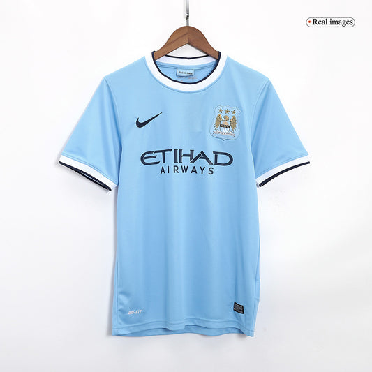 Retro Manchester City Domicile Maillot 2013/14