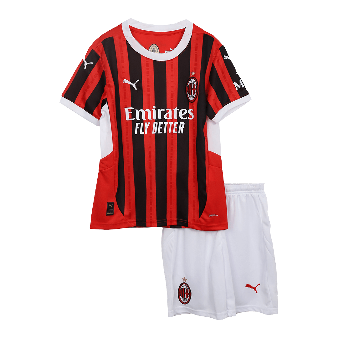 Milan AC Domicile Maillot Kit 2024/25 Enfant - Mon Maillot Foot Store