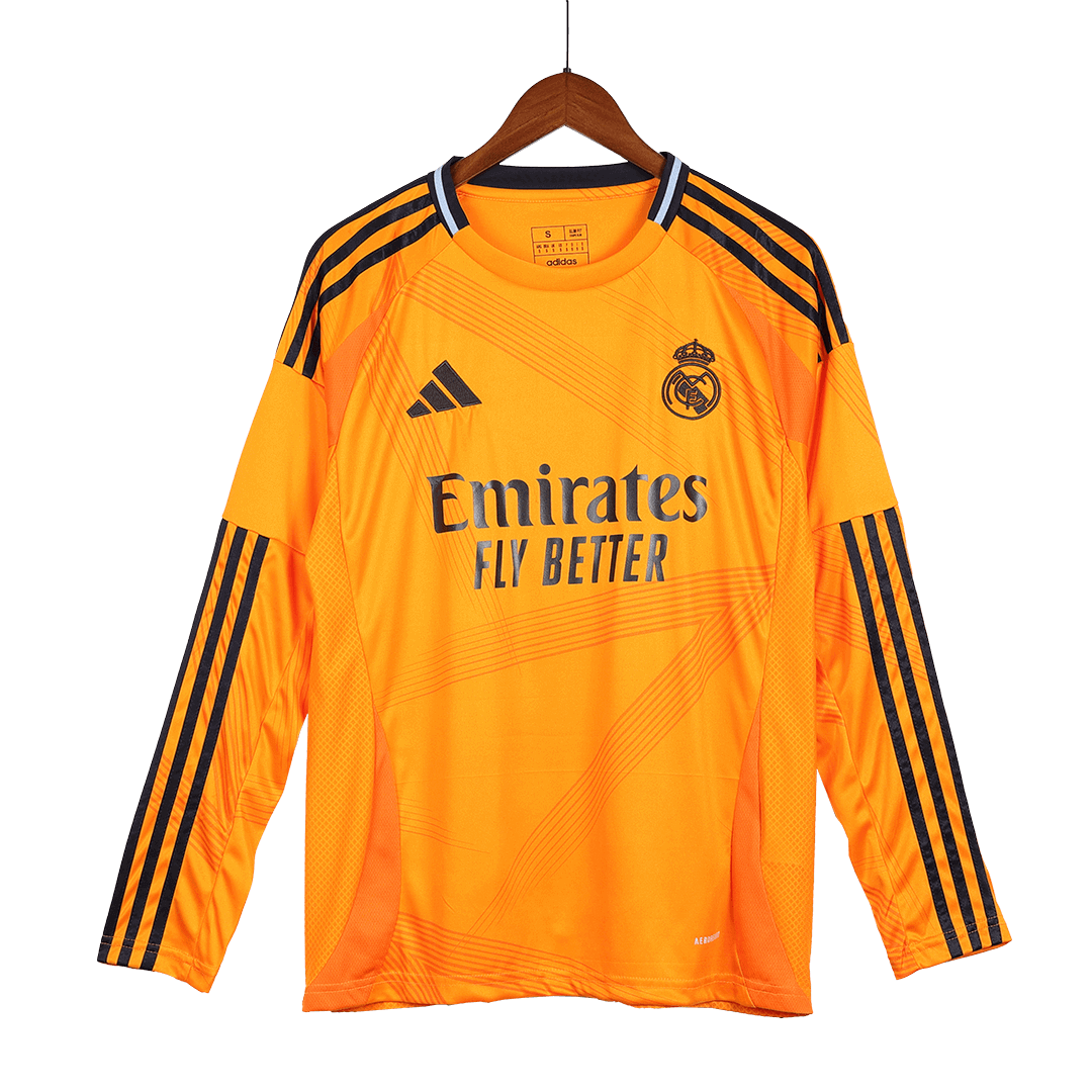 Real Madrid Extérieur Maillot Manches Longues 2024/25 Grande Taille