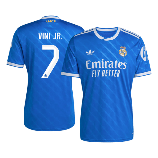 VINI JR. #7 Real Madrid Third Maillot 2025/26 Bleu