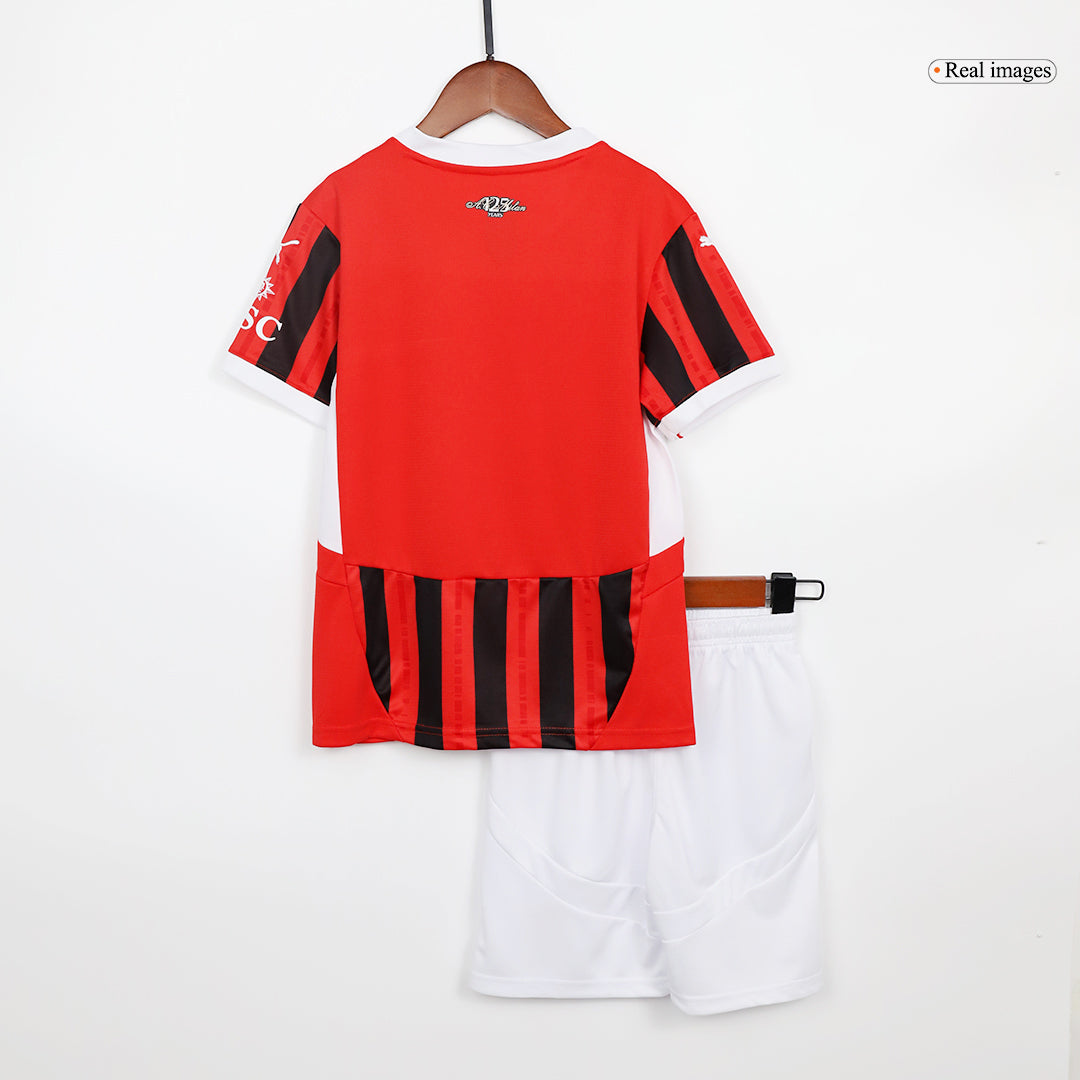 Milan AC Domicile Maillot Kit 2024/25 Enfant - Mon Maillot Foot Store