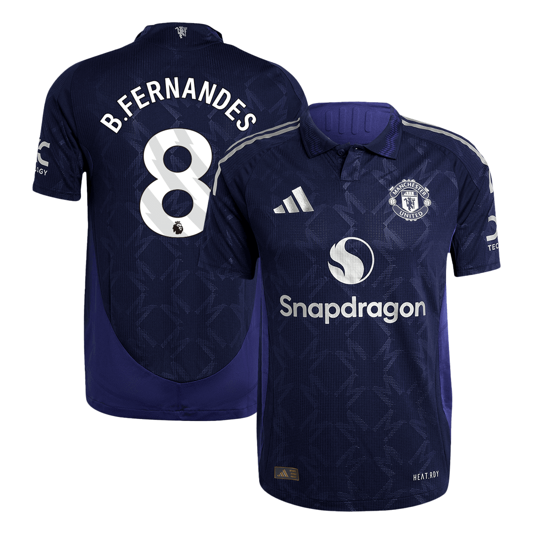 B.FERNANDES #8 Manchester United Extérieur Maillot 2024/25 Authentique - Mon Maillot Foot Store