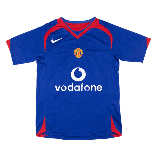 Retro Manchester United Extérieur Maillot 2005/06 Bleu
