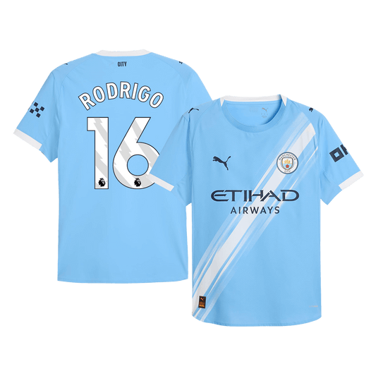 RODRIGO #16 Manchester City Domicile Maillot 2025/26 Authentique