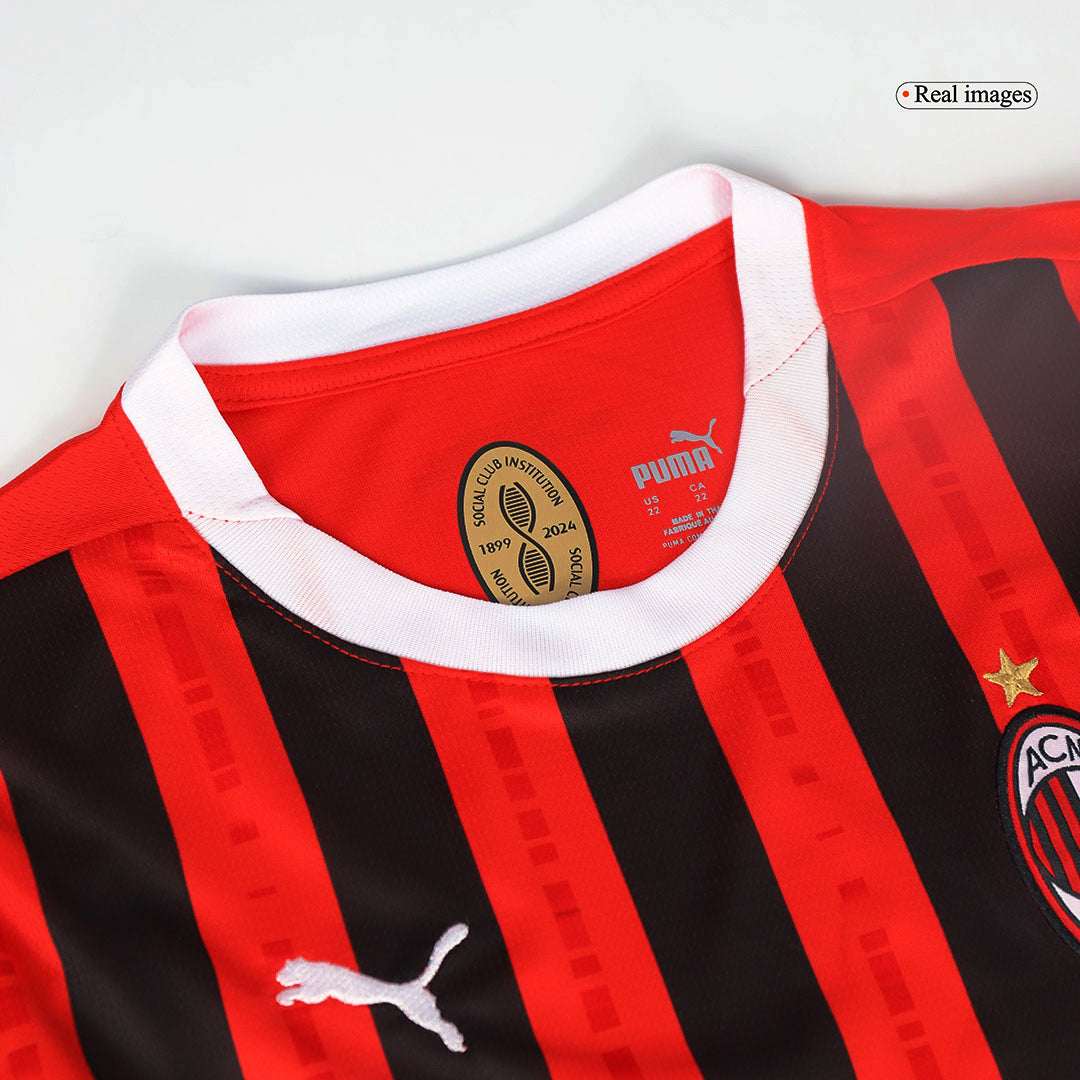 Milan AC Domicile Maillot Kit 2024/25 Enfant - Mon Maillot Foot Store
