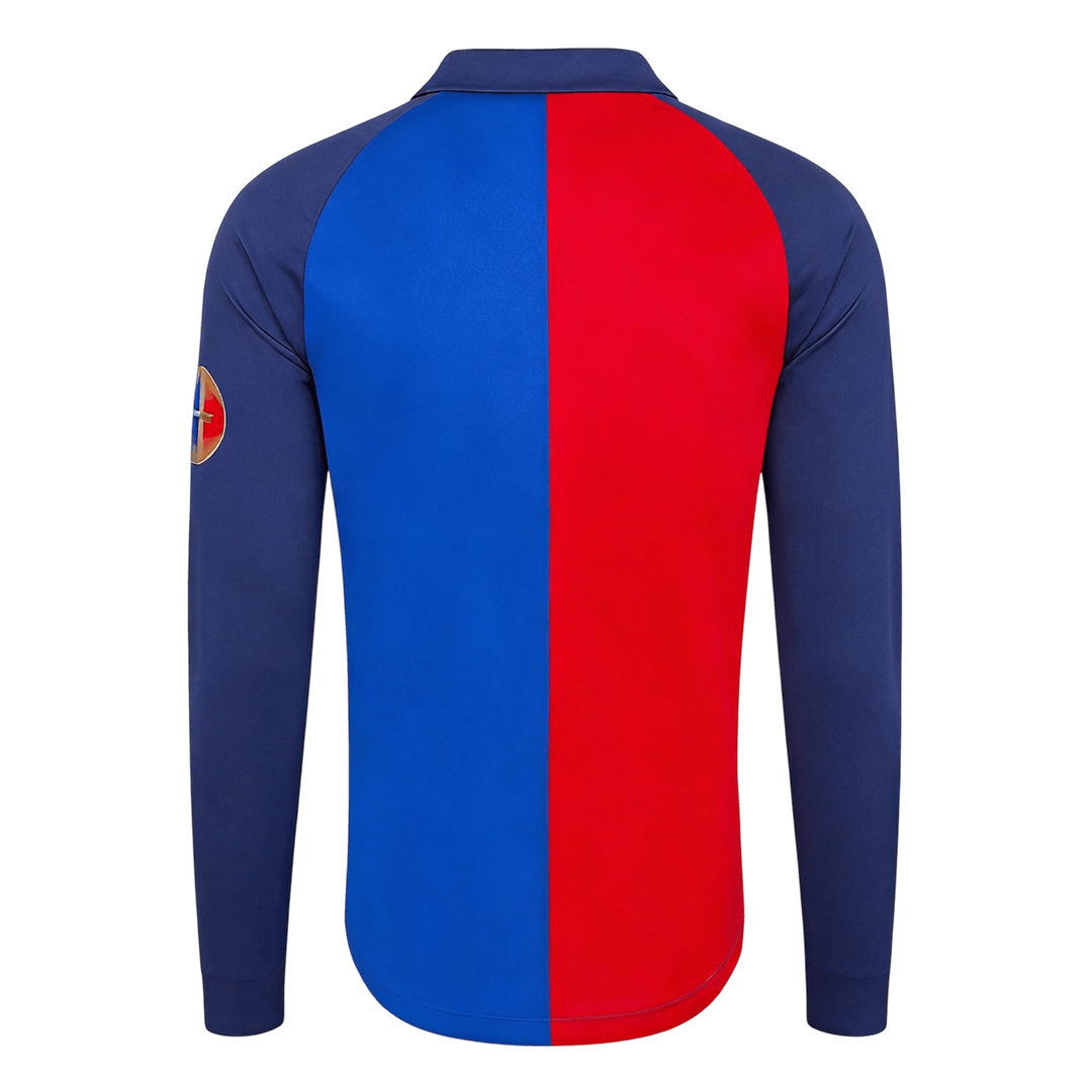 Retro Barcelona Special Thuisshirt Lange Mouwen 1999/00 Rood